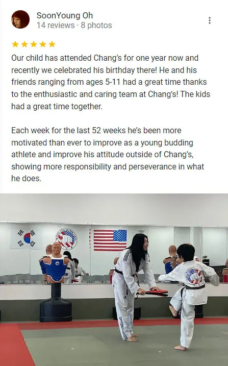 Kids Martial Arts Classes | Chang's Taekwondo in Glenview